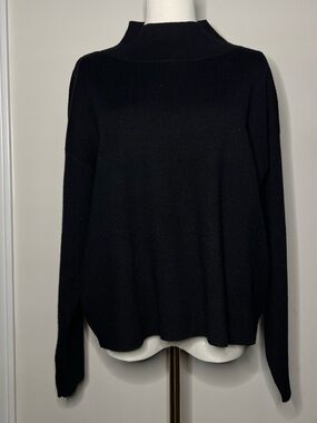 Maeve by Anthropology Women’s Black Mock Neck Sweater Sz S